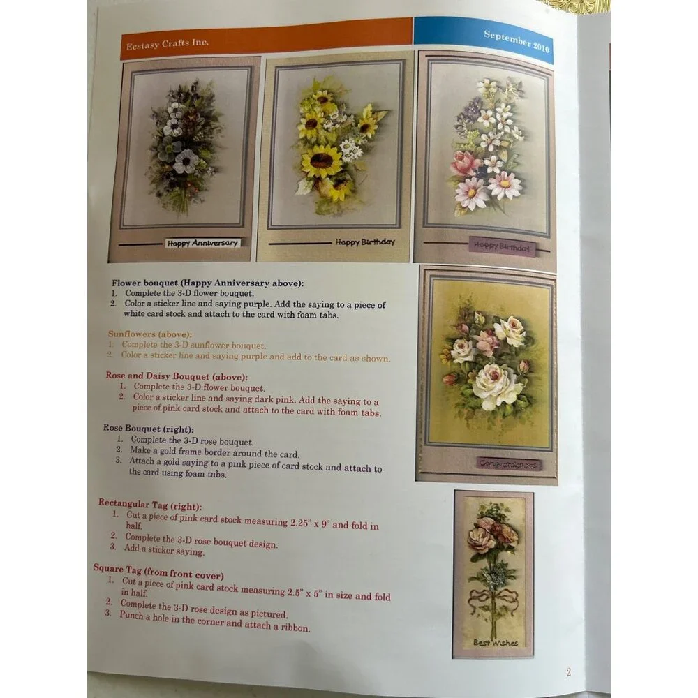 Ecstasy Crafts Elegant 3D Flower Cardmaking Kit